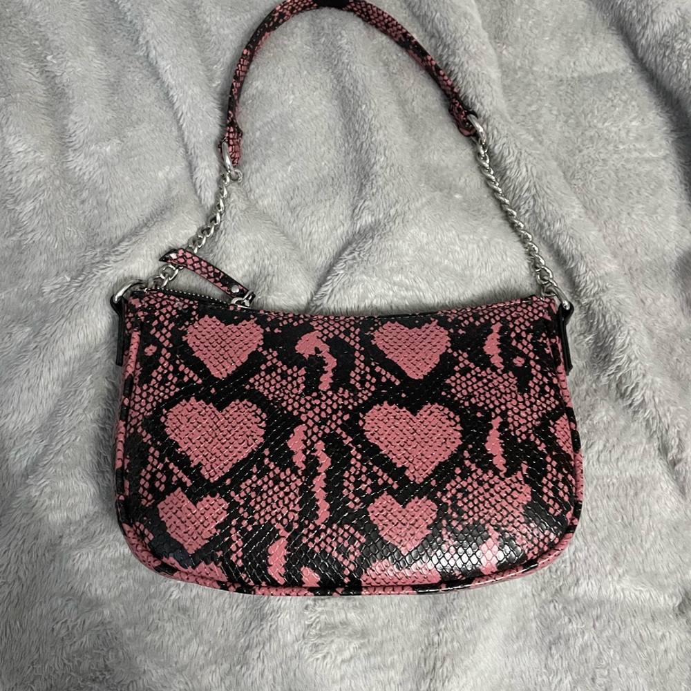 Pink SnakePrint Purse